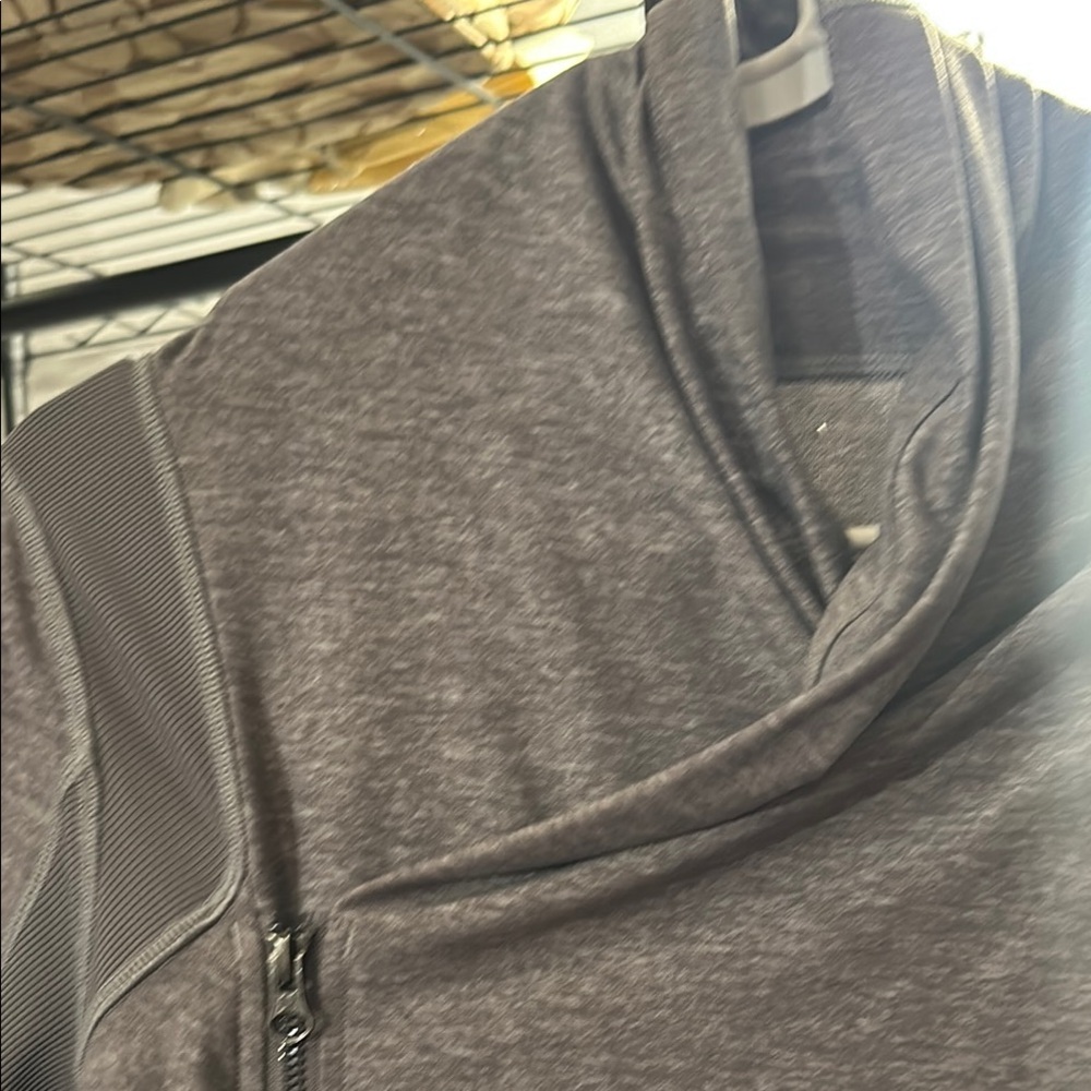 Gray Asymmetrical Zip Jacket - image 4